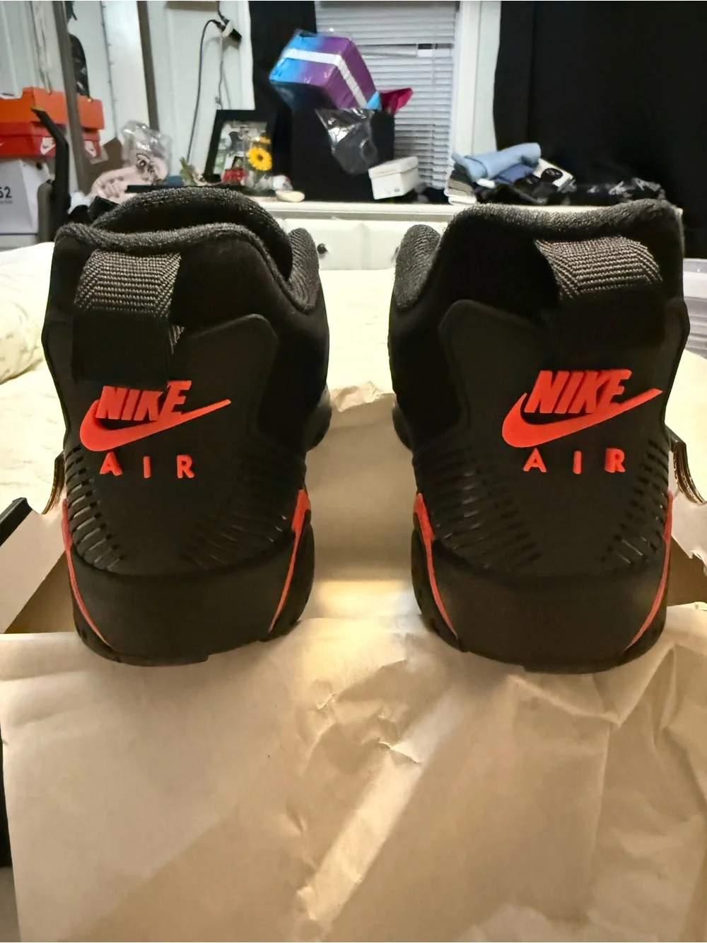 Nike Jordan MVP 92 Sneakers - NIB 6Y - Black with Infrared Script Accents